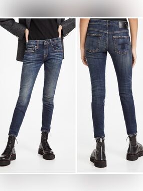 R13 "Boy Skinny" Blue Jeans Size 26